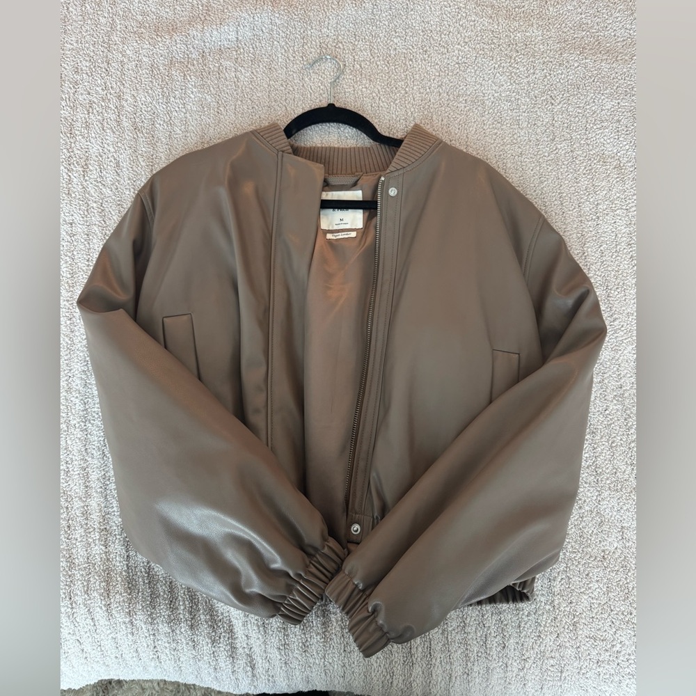 ABERCROMBIE VEGAN LEATHER JACKET